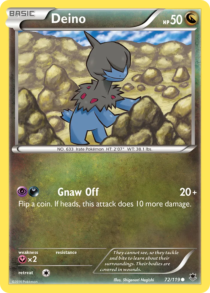 Deino — XY - Phantom Forces — Pokémon