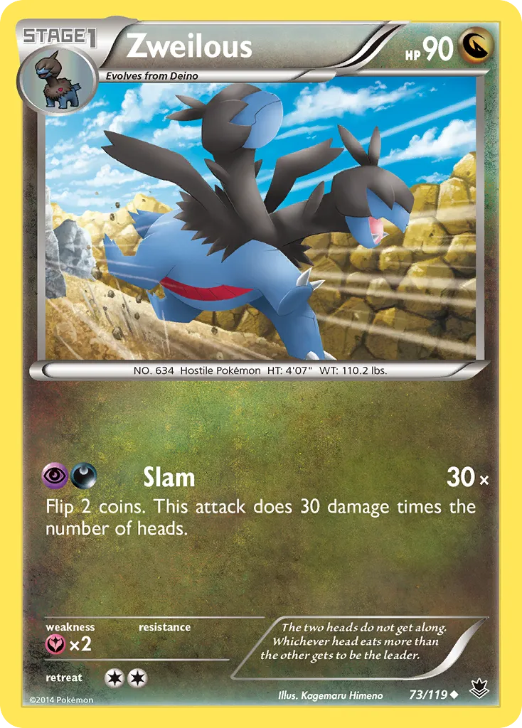 Zweilous — XY - Phantom Forces — Pokémon