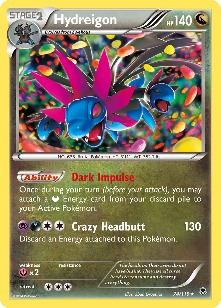 Hydreigon — XY - Phantom Forces — Pokémon