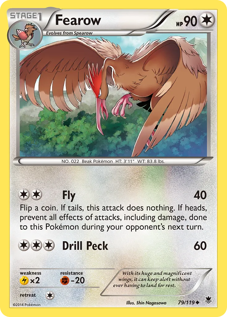 Fearow — XY - Phantom Forces — Pokémon