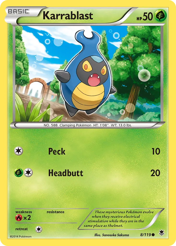 Karrablast — XY - Phantom Forces — Pokémon