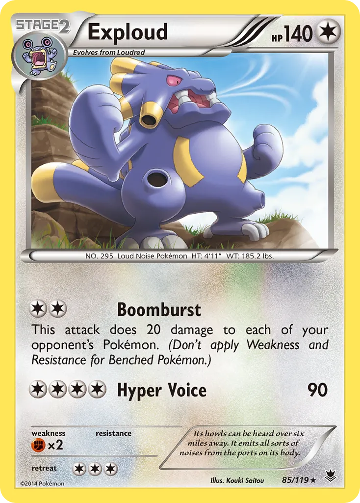 Exploud — XY - Phantom Forces — Pokemon