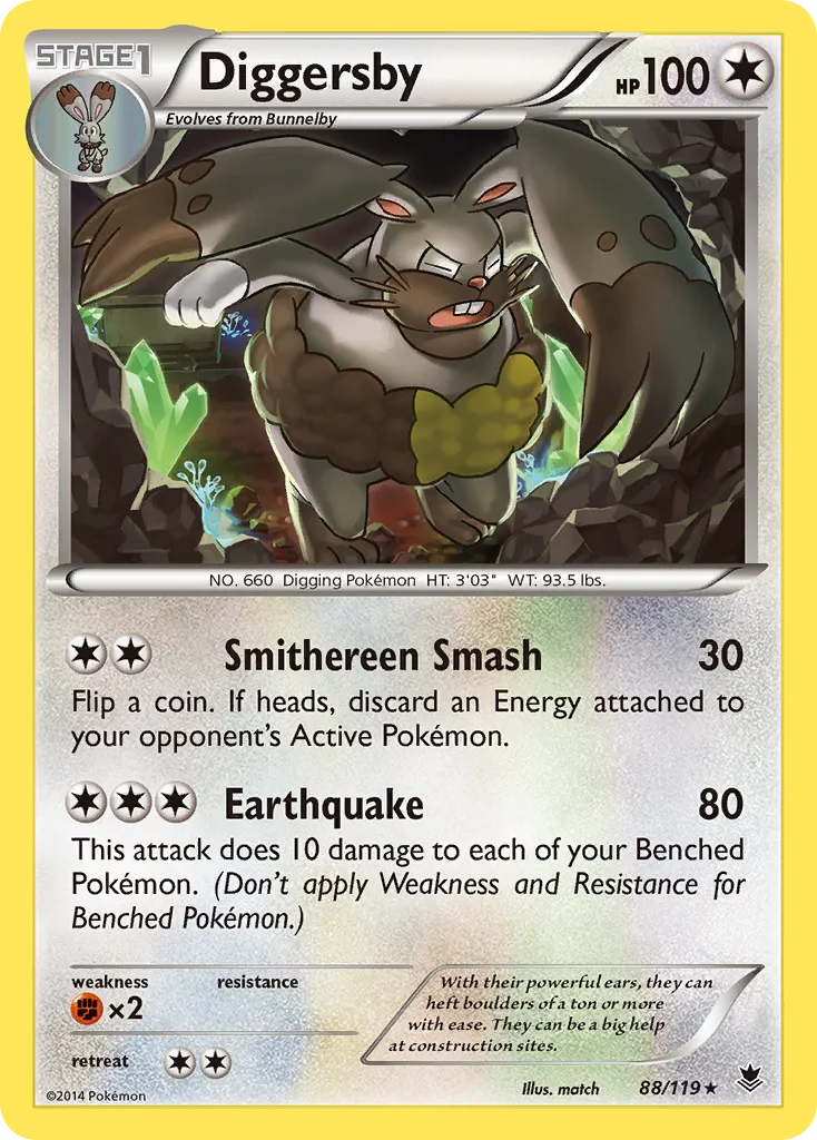 Diggersby — XY - Phantom Forces — Pokemon