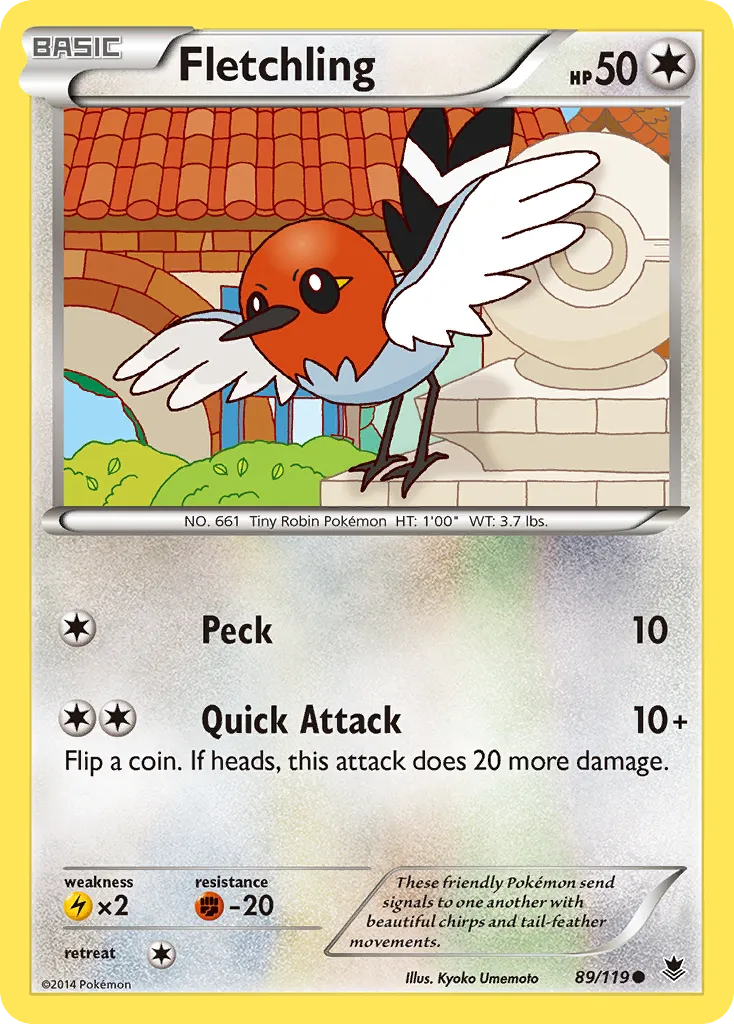Fletchling — XY - Phantom Forces — Pokémon