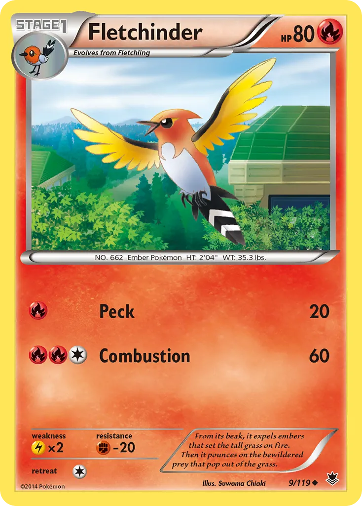 Fletchinder — XY - Phantom Forces — Pokémon