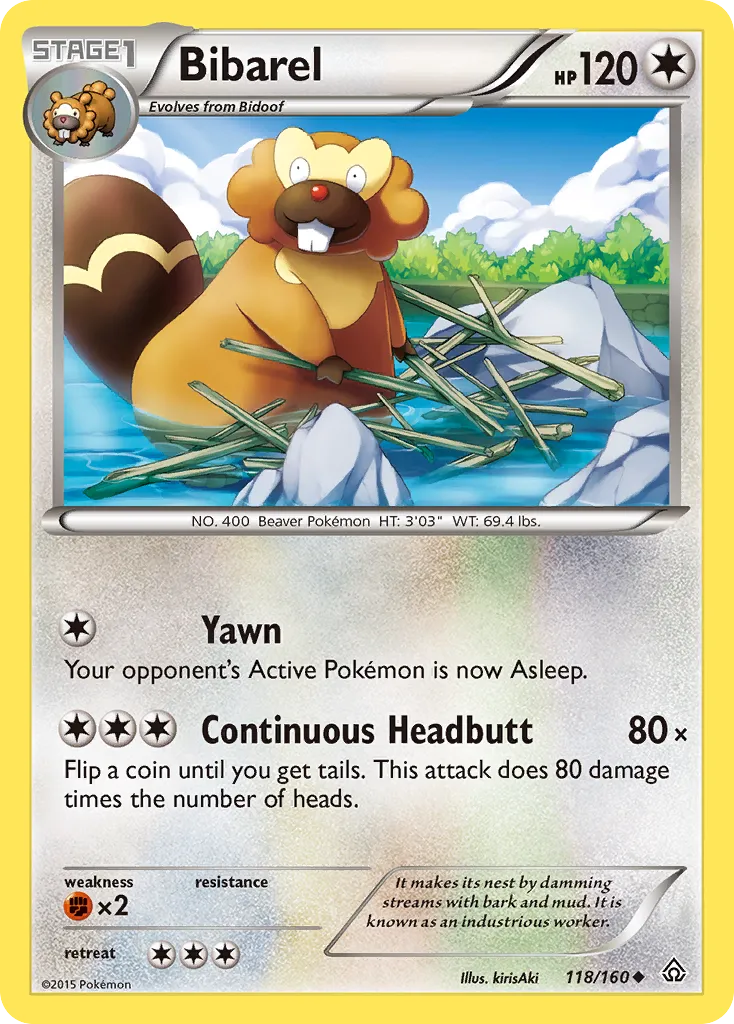 Bibarel — XY - Primal Clash — Pokémon