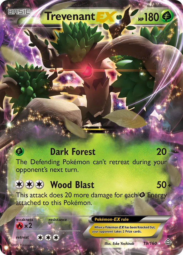Trevenant EX — XY - Primal Clash — Pokemon