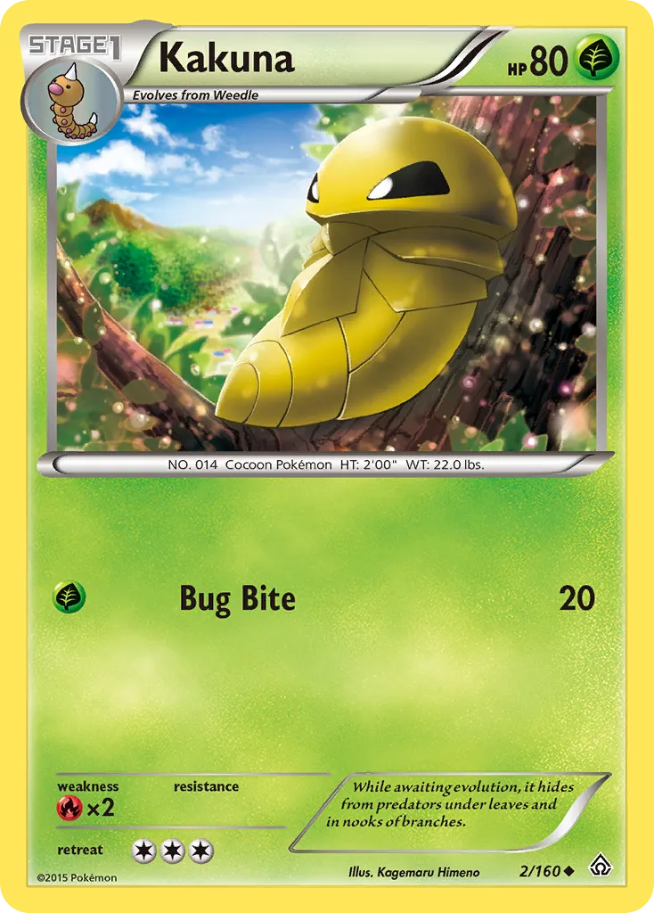 Kakuna — XY - Primal Clash — Pokemon