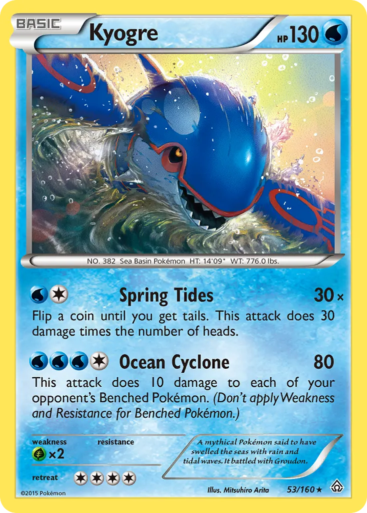 Kyogre — XY - Primal Clash — Pokémon
