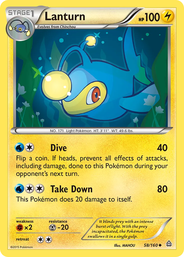 Lanturn — XY - Primal Clash — Pokemon