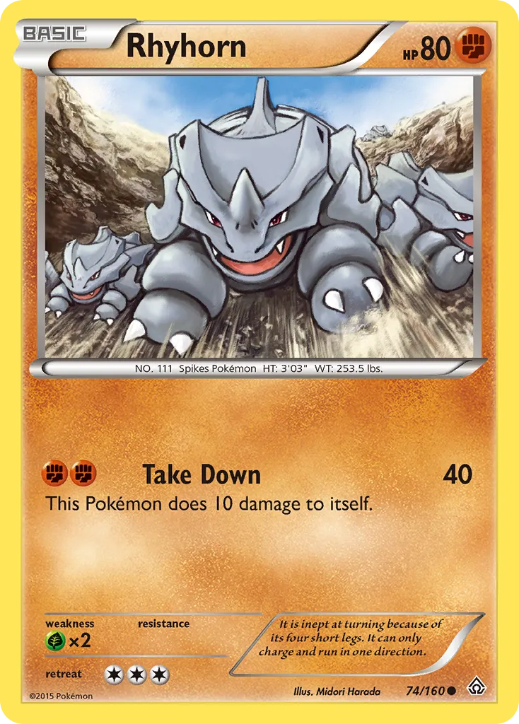 Rhyhorn — XY - Primal Clash — Pokémon