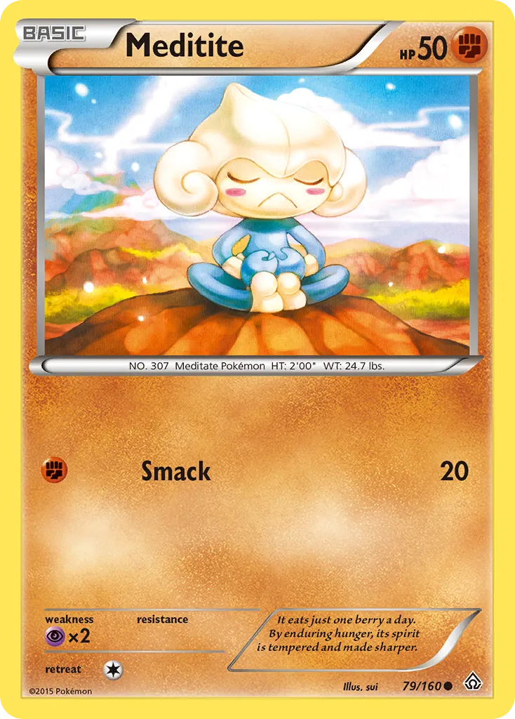 Meditite — XY - Primal Clash — Pokémon