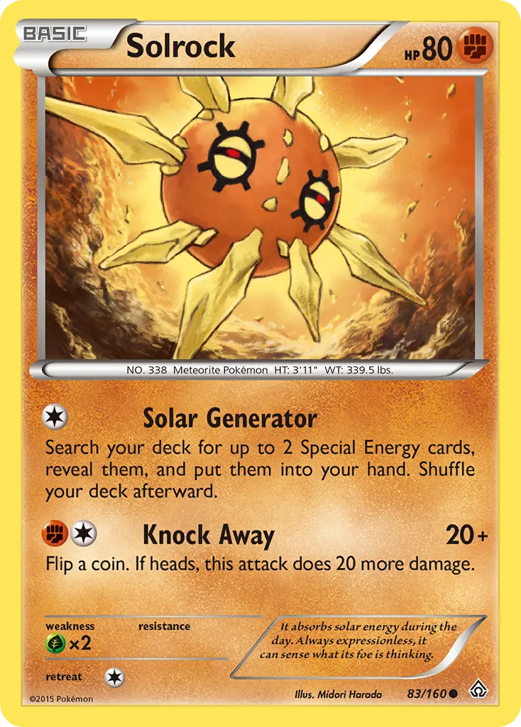 Solrock — XY - Primal Clash — Pokémon