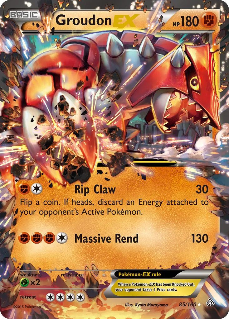 Groudon EX — XY - Primal Clash — Pokemon