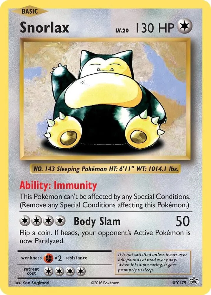 Snorlax — XY Promos — Pokémon