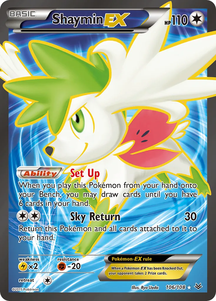 Shaymin EX — XY - Roaring Skies — Pokemon