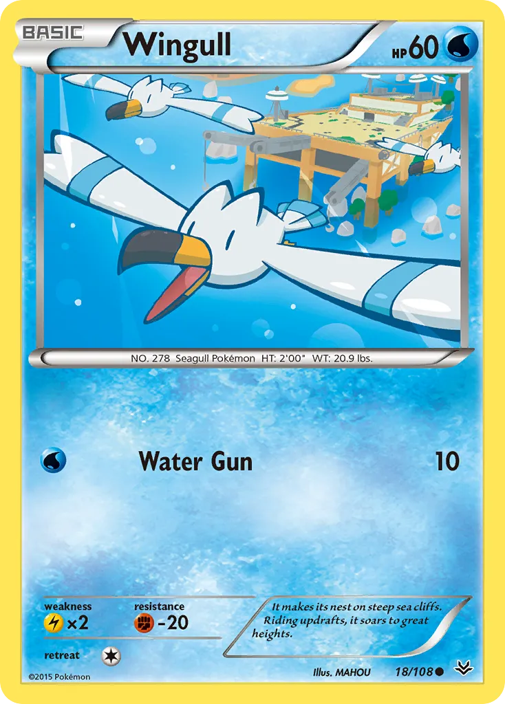 Wingull — XY - Roaring Skies — Pokémon