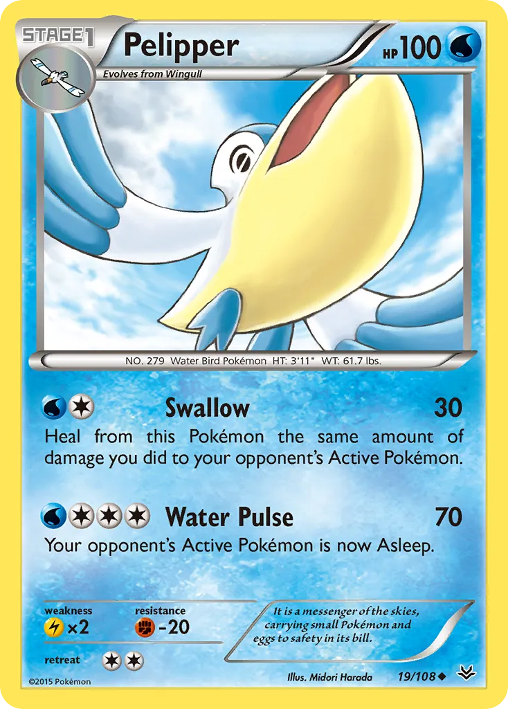 Pelipper — XY - Roaring Skies — Pokemon