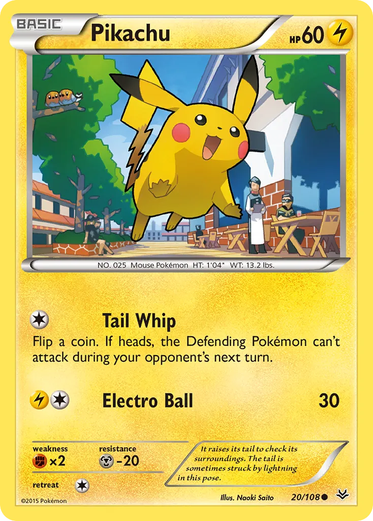Pikachu — XY - Roaring Skies — Pokémon