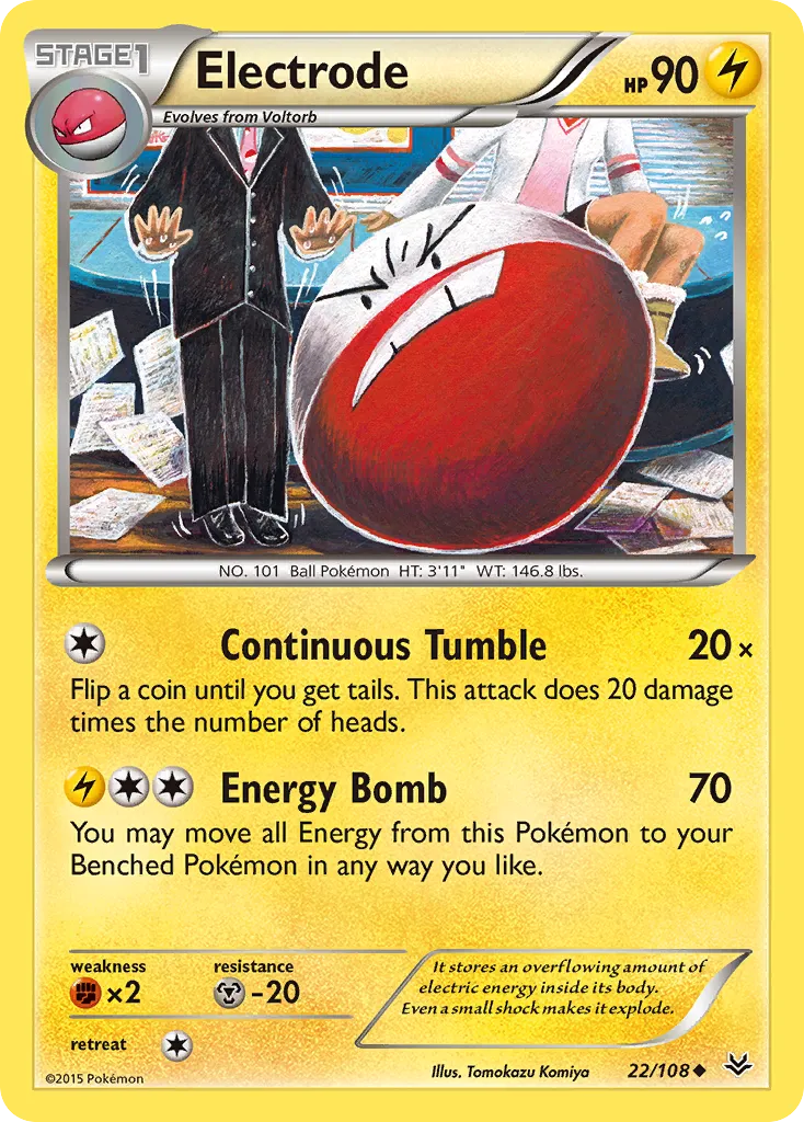 Electrode — XY - Roaring Skies — Pokemon