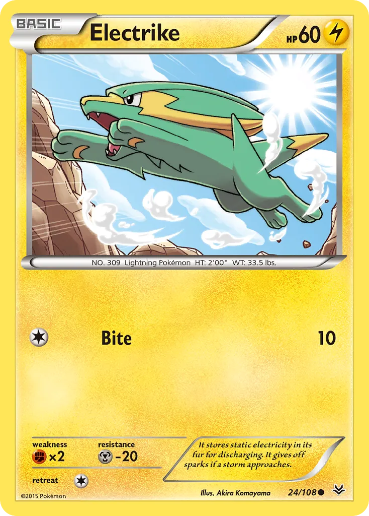 Electrike — XY - Roaring Skies — Pokemon