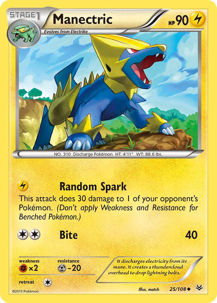 Manectric — XY - Roaring Skies — Pokémon
