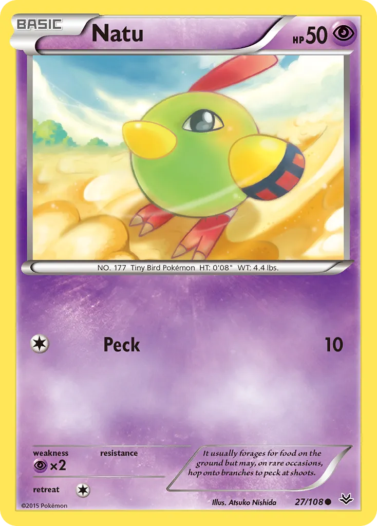 Natu — XY - Roaring Skies — Pokémon