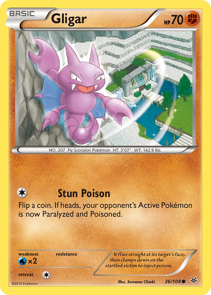 Gligar — XY - Roaring Skies — Pokémon