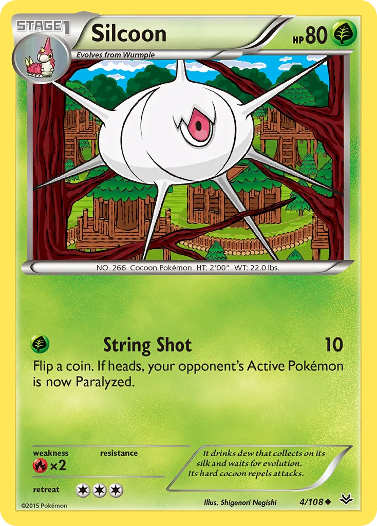 Silcoon — XY - Roaring Skies — Pokemon