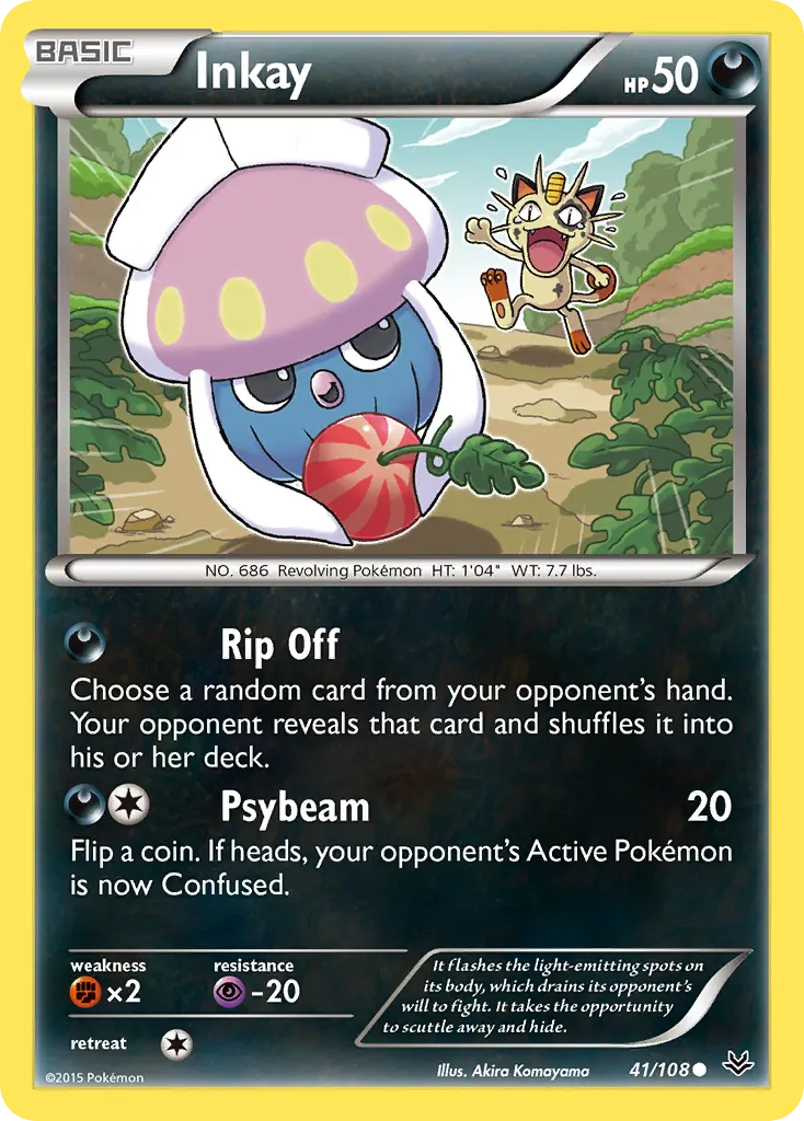 Inkay — XY - Roaring Skies — Pokemon
