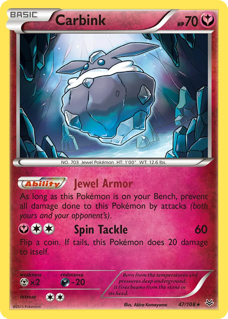 Carbink — XY - Roaring Skies — Pokemon