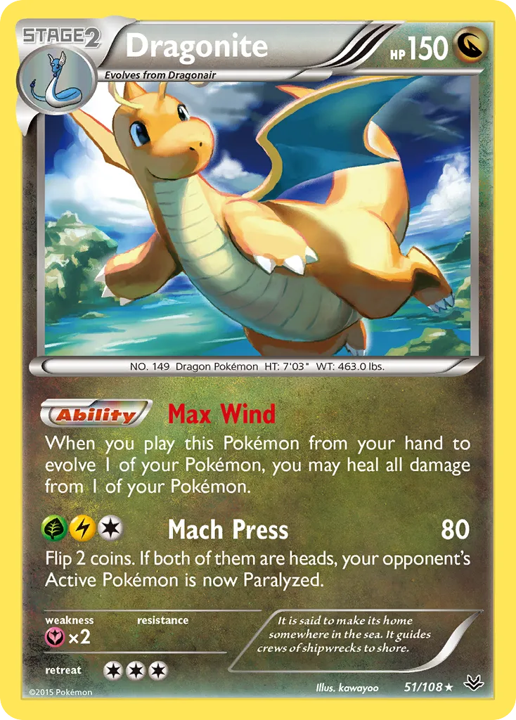 Dragonite — XY - Roaring Skies — Pokemon