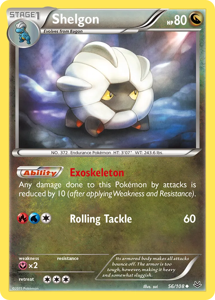 Shelgon — XY - Roaring Skies — Pokémon
