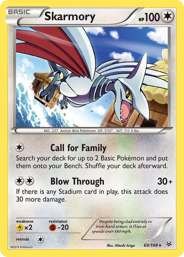 Skarmory — XY - Roaring Skies — Pokemon