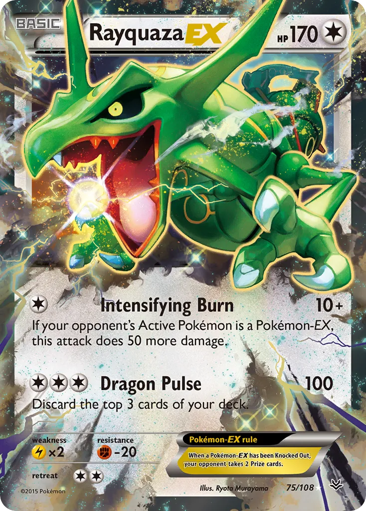 Rayquaza EX — XY - Roaring Skies — Pokemon