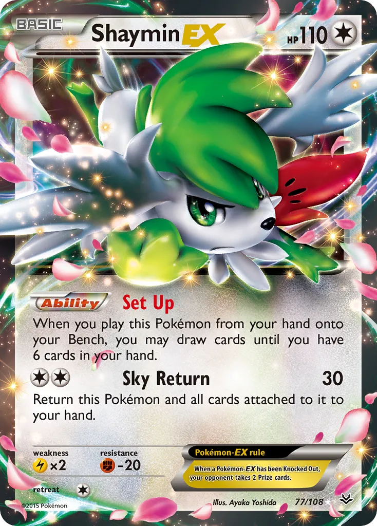 Shaymin EX — XY - Roaring Skies — Pokémon