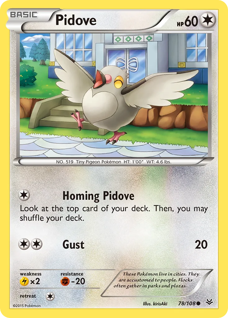 Pidove — XY - Roaring Skies — Pokémon