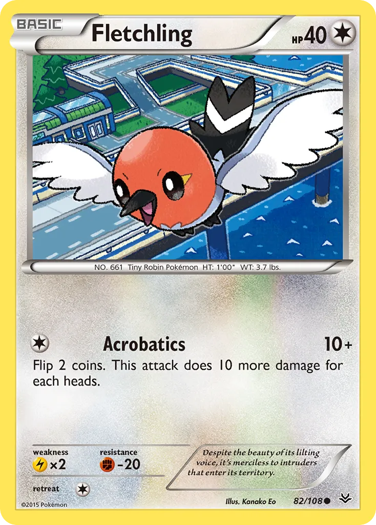 Fletchling — XY - Roaring Skies — Pokémon