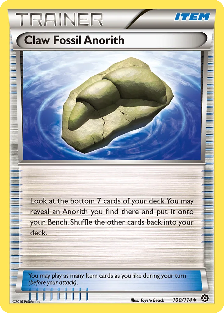 Fossile Griffe Anorith — XY - Steam Siege — Pokémon