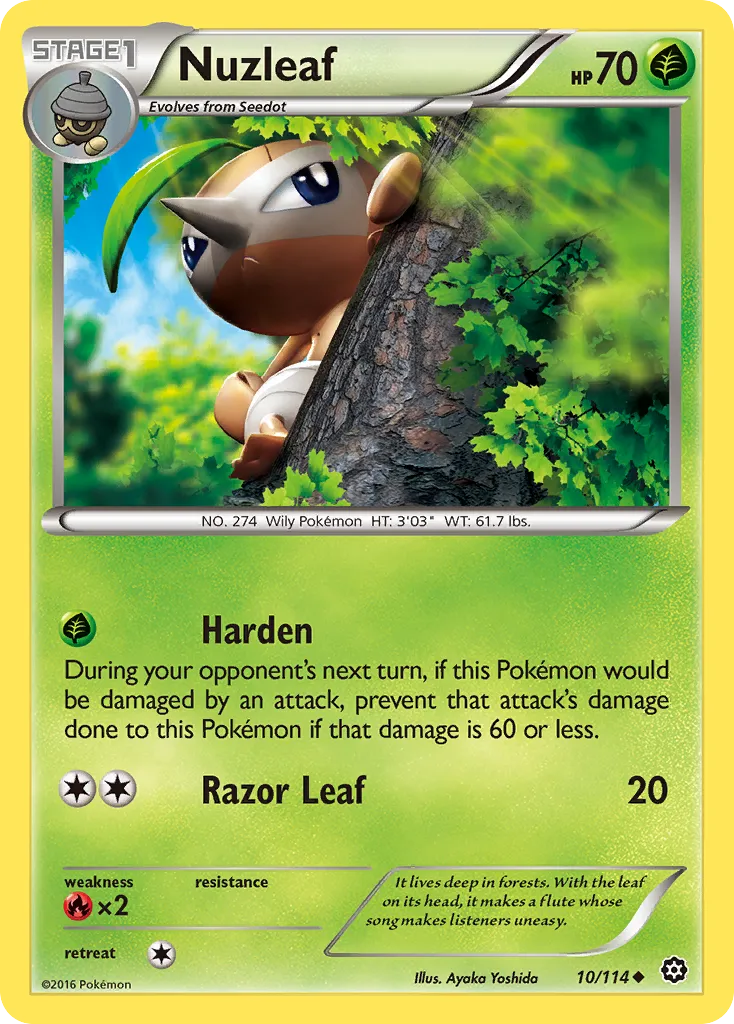 Nuzleaf — XY - Steam Siege — Pokémon