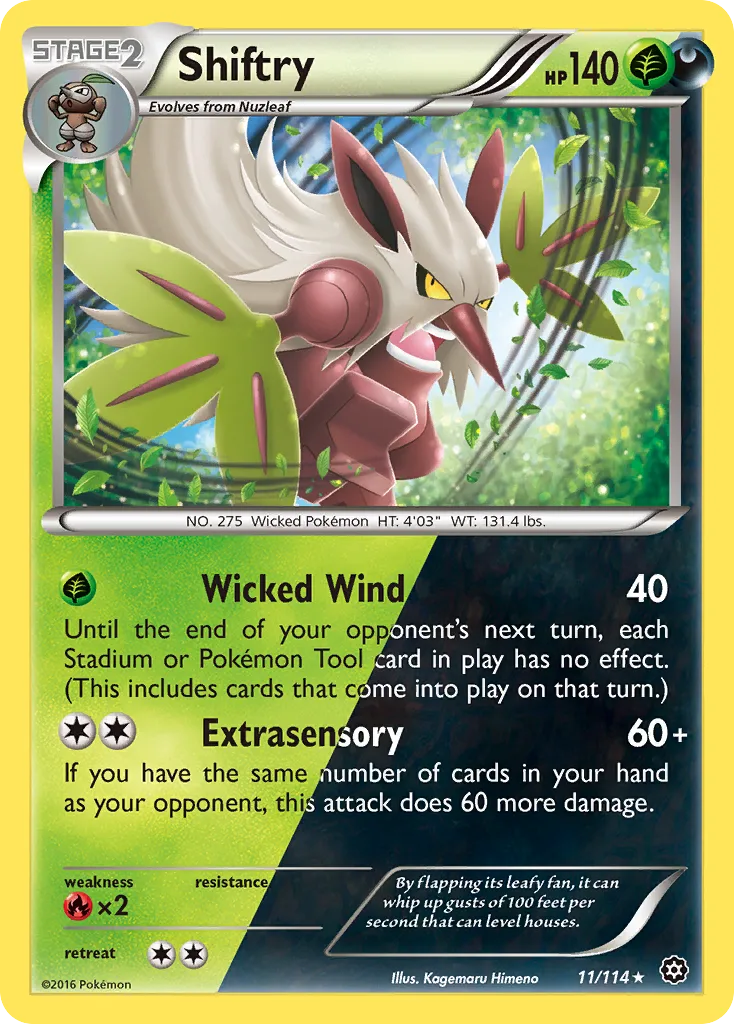 Shiftry — XY - Steam Siege — Pokémon