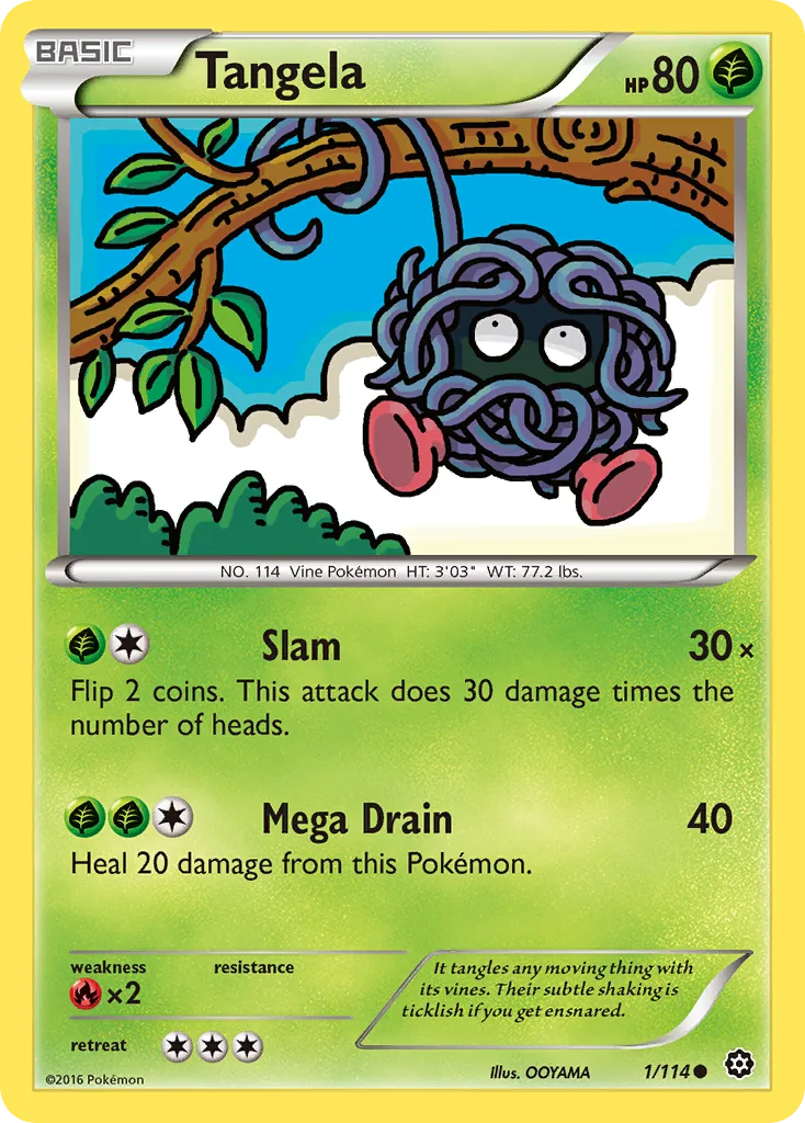 Tangela — XY - Steam Siege — Pokémon