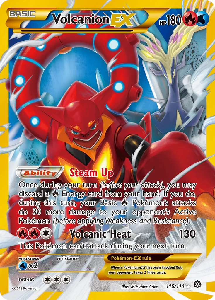 Volcanion EX — XY - Steam Siege — Pokémon