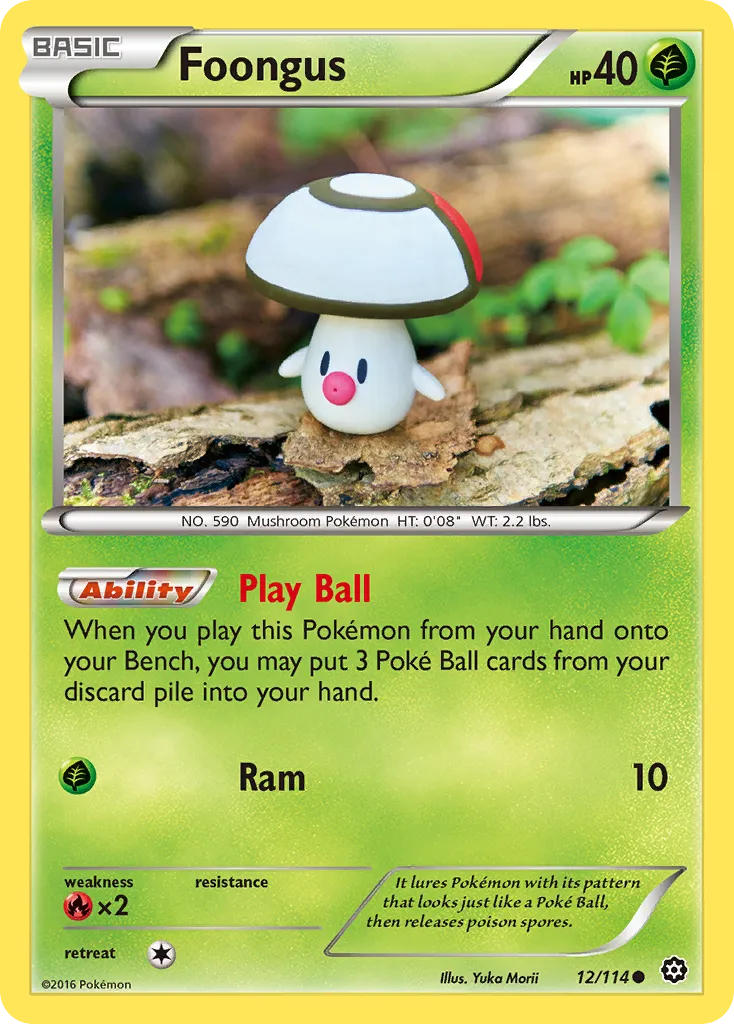 Foongus — XY - Steam Siege — Pokémon
