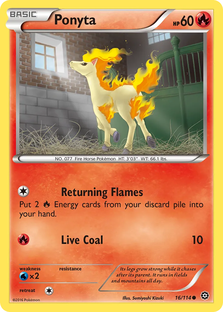 Ponyta — XY - Steam Siege — Pokémon