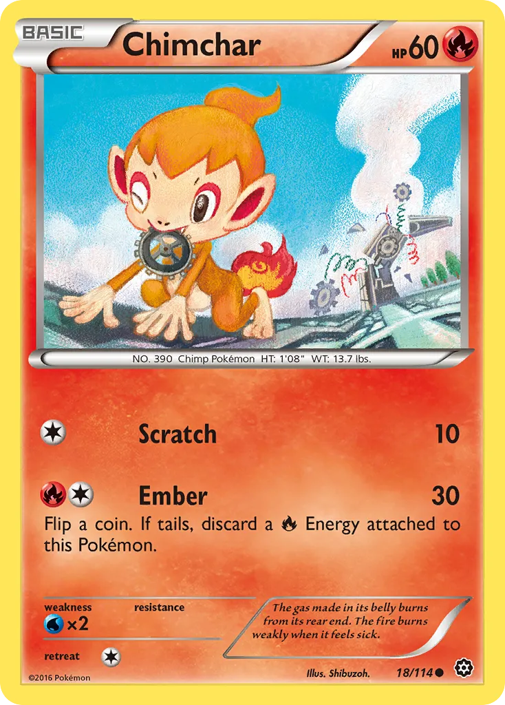 Chimchar — XY - Steam Siege — Pokémon