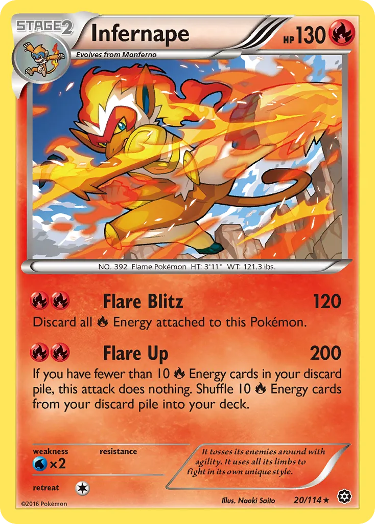 Infernape — XY - Steam Siege — Pokémon