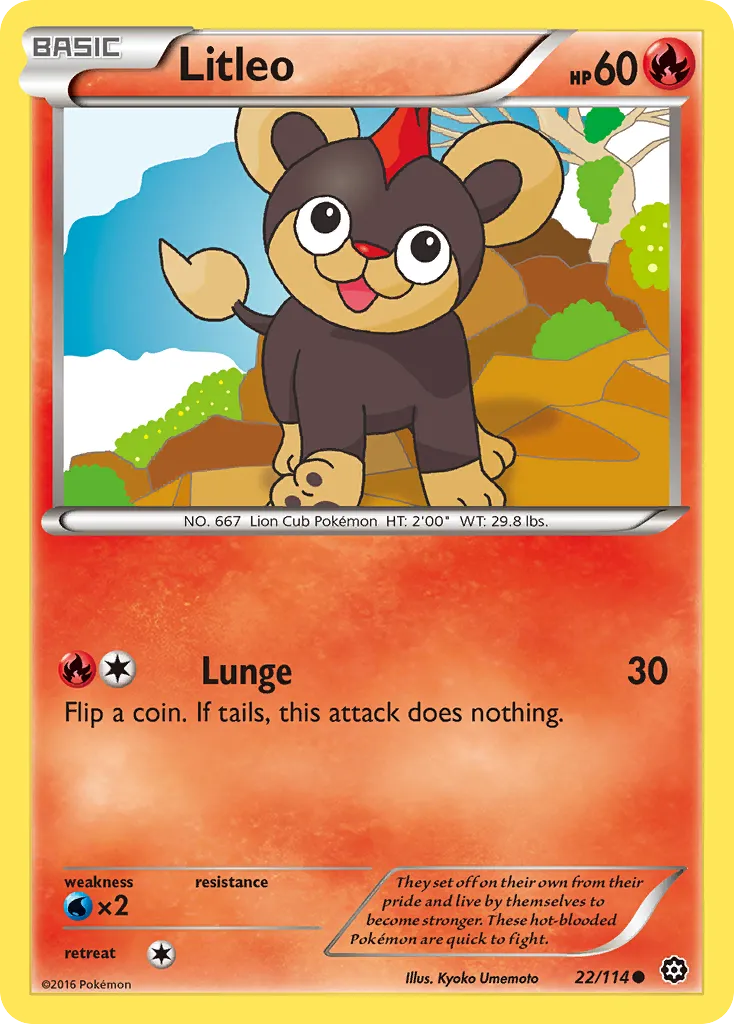 Litleo — XY - Steam Siege — Pokémon
