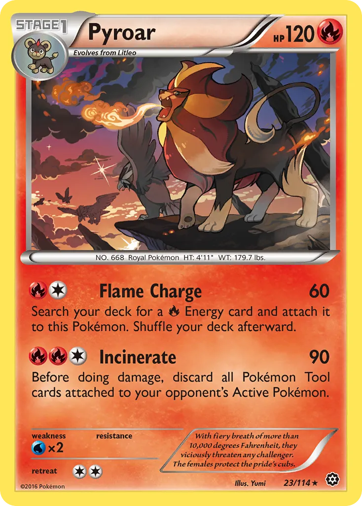 Pyroar — XY - Steam Siege — Pokémon