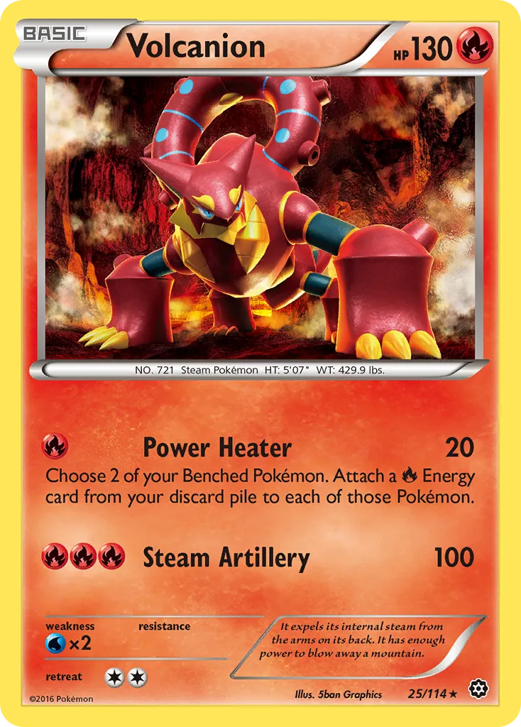 Volcanion — XY - Steam Siege — Pokémon